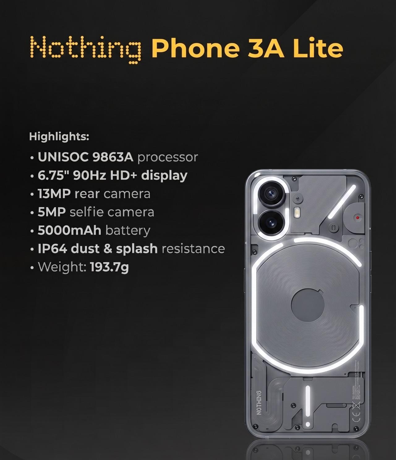 Nothing 3A lite
